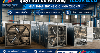 Quạt Hút Công Nghiệp 1220x1220: Giải Pháp Thông Gió Cho Nhà Xưởng Rộng