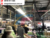 Hệ thống làm mát áp suất dương cho nhà máy may tại Thanh Hóa – Giải pháp làm mát trực tiếp tới vị trí công nhân