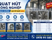 Quạt hút công nghiệp nhà xưởng giá bao nhiêu? Báo giá mới nhất
