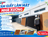 Tấm Giấy Làm Mát Nhà Xưởng – Giải Pháp Hạ Nhiệt Hiệu Quả