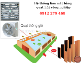 Quạt hút công nghiệp dùng cho hệ thống làm mát nhà xưởng và trang trại